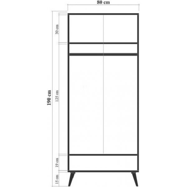 City Seed Kleiderschrank - Beige City Seed Kleiderschrank - Beige