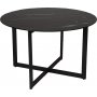 Figo runder Couchtisch 80 cm - Schwarz