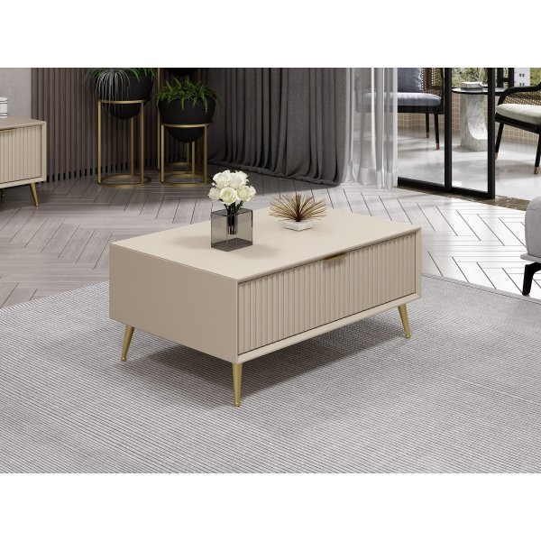 Lux Couchtisch 90 x 60 cm - Beige