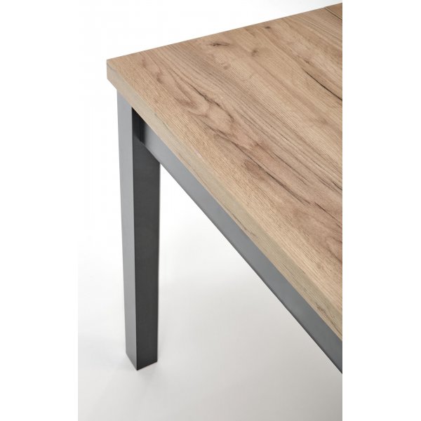 Callahan Esstisch 90-125 x 90 cm - Craft-Eiche/Schwarz