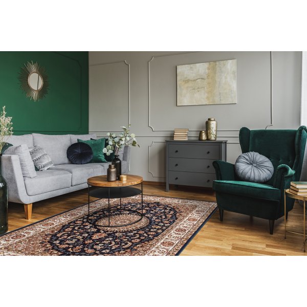 Dubai Medallion Wilton Teppich Blau Dubai Medallion Wilton Teppich Blau