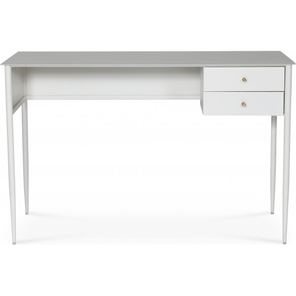 Flash Schreibtisch 120x50 cm - Wei / Messing