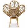 Peacock Loungesessel mit Kissen - Natur