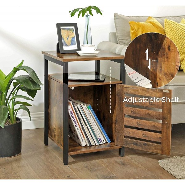 Vilgot Nachttisch - Braun/Schwarz