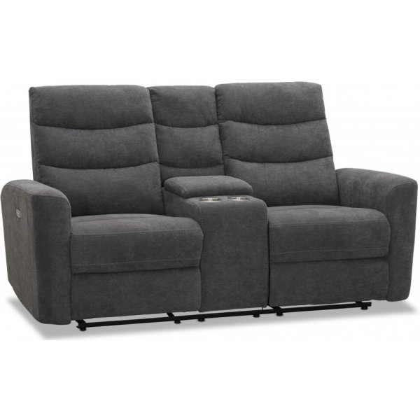 Chicago 2-Sitzer-Liegesofa mit elektrischem Mechanismus - Grau