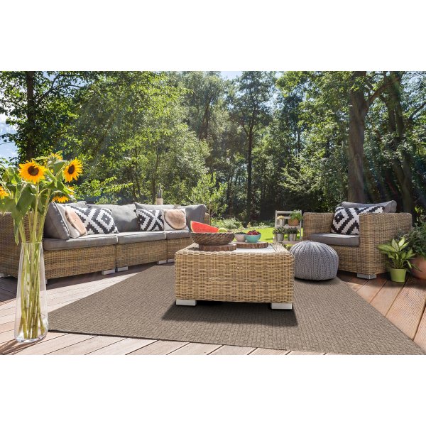 Flachgewebter Pampero-Teppich aus Leinen Flachgewebter Pampero-Teppich aus Leinen