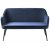 Anna 2-Sitzer-Sofa aus blauem Samt