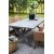 Oxford Outdoor-Gruppe, grauer Tisch 220 cm inkl. 6 valetta naturfarbenen Esszimmersthlen