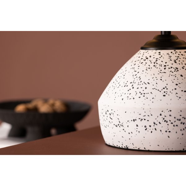 Sisteron Tischlampe - Wei�/Dunkelgrau