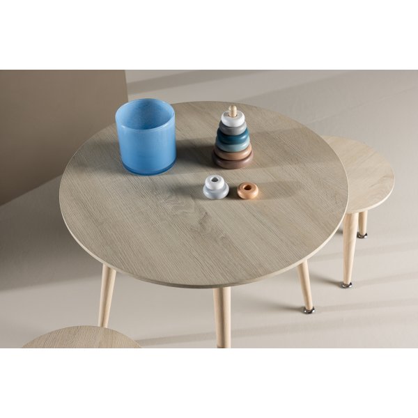 Kids Kindertischset 60/32,5 cm - Whitewash