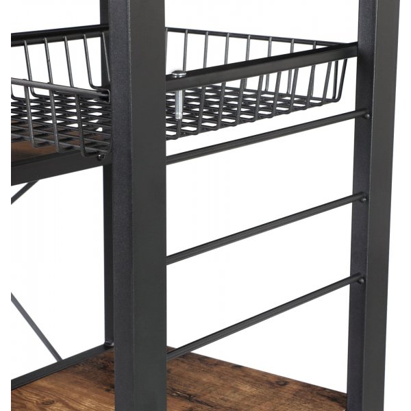 Caspar Küchenregal - Braun/Schwarz Caspar Küchenregal - Braun/Schwarz