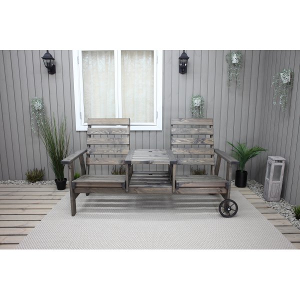 Kingdom Ausziehsofa - Grau