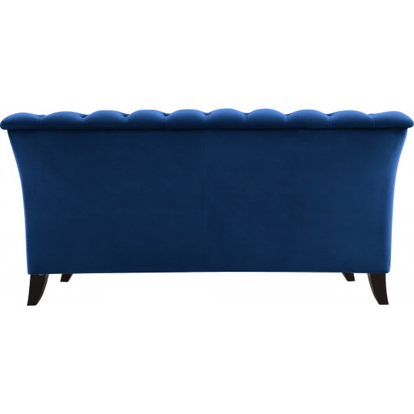 Milton Chesterfield 2-Sitzer - Dunkelblauer Samt Milton Chesterfield 2-Sitzer - Dunkelblauer Samt