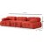 Blanca 3-Sitzer-Sofa aus beigem Boucl