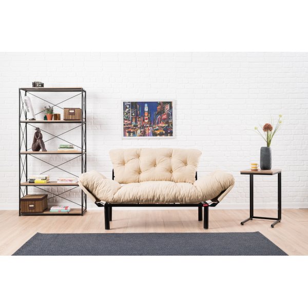 Nitta 2-Sitzer-Schlafsofa - Creme