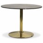 Plaza Essgruppe, Marmortisch mit 4 Plaza Samtsthlen - Grau / Messing