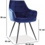 Stuhl Lilia - Blau