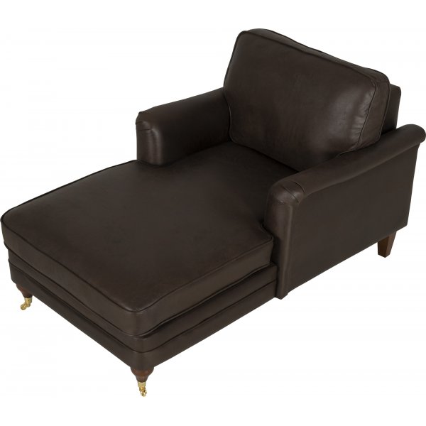 Howard Watford Deluxe Diwan-Sessel - Vintage-braunes Kunstleder Howard Watford Deluxe Diwan-Sessel - Vintage-braunes Kunstleder