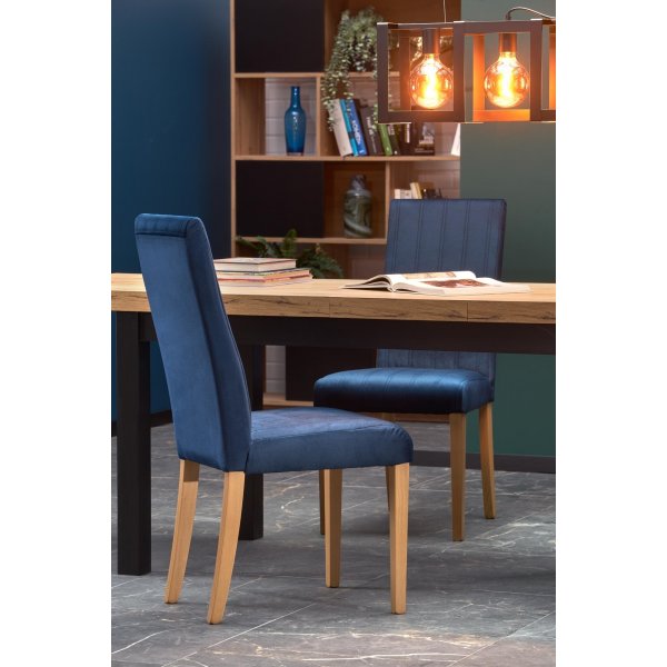 Callahan ausziehbarer Esstisch 80x140-220 cm - Schwarz / Buchenholz Callahan ausziehbarer Esstisch 80x140-220 cm - Schwarz / Buchenholz