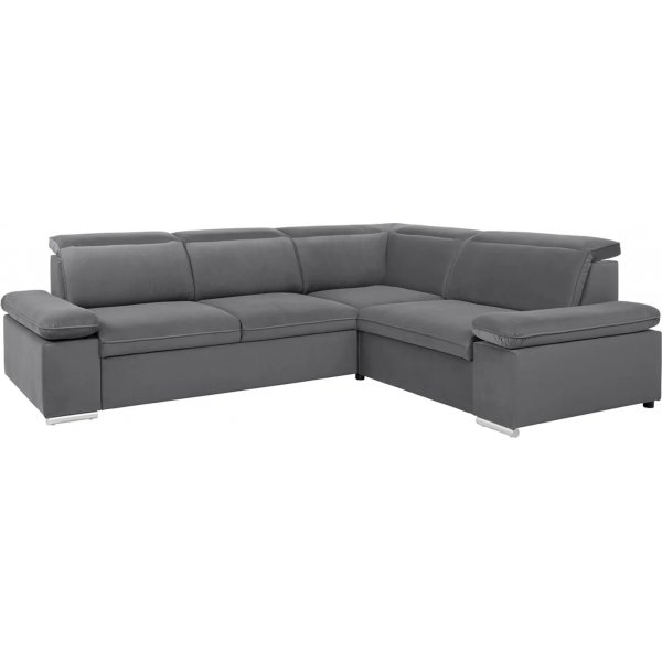 Darby Ecksofa rechts - Grau