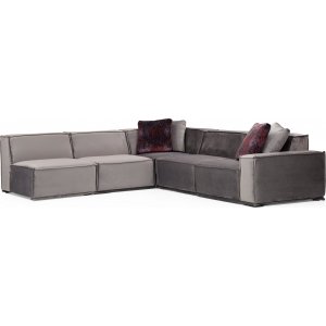 Lego Ecksofa 276 cm links - Grau