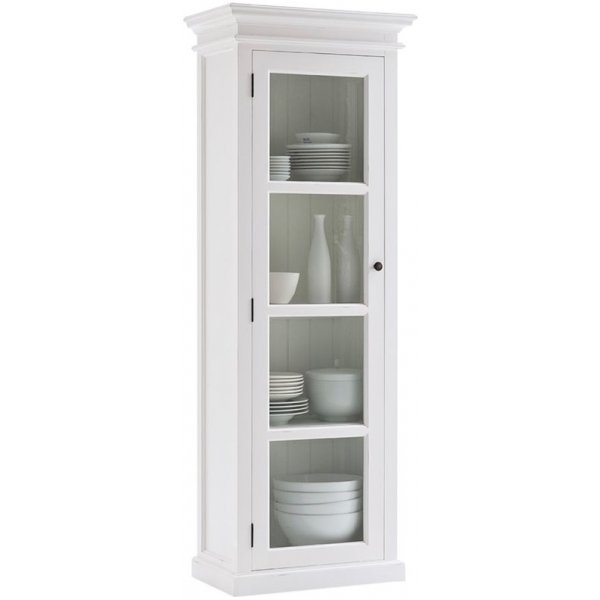 Halifax hoher Vitrinenschrank H190 cm - wei
