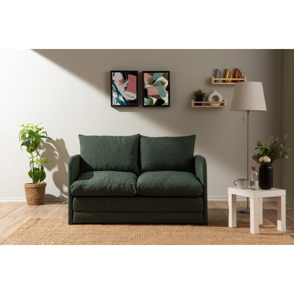 Saga 2-Sitzer-Schlafsofa - Grün Saga 2-Sitzer-Schlafsofa - Grün