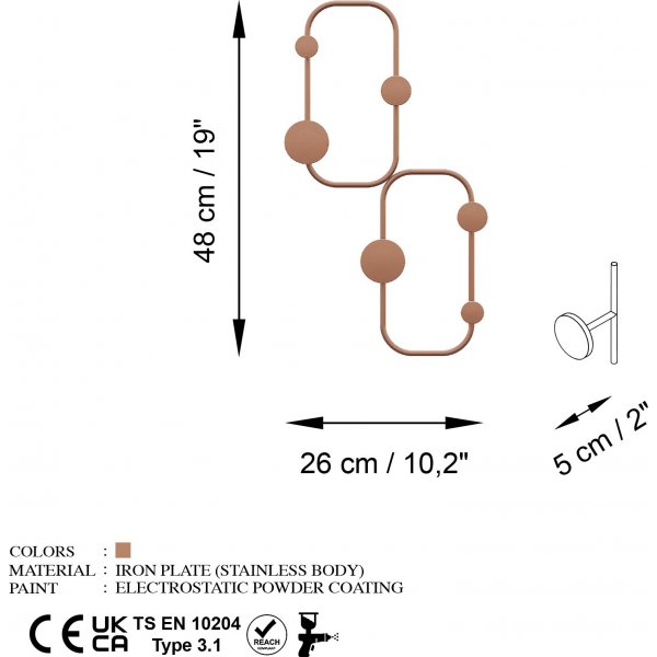 Marienkäfer-Kleiderbügel - Kupfer Marienkäfer-Kleiderbügel - Kupfer