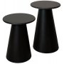 Lance Leuchttisch H58,5 cm - Marmor (Schwarz) / Blech