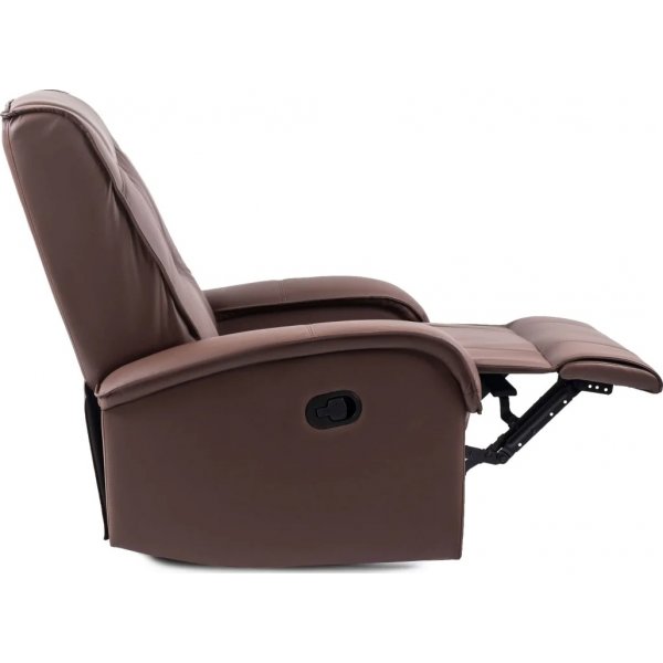 Jacqueline Liegesessel aus braunem Öko-Leder Jacqueline Liegesessel aus braunem Öko-Leder