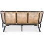 Sofa Marbella - Rattan/schwarz