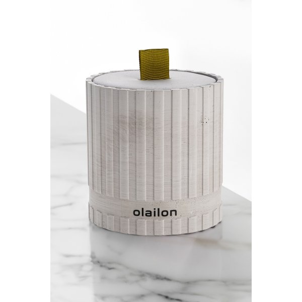 Sutun-Duftkerze - Grau/Grün Sutun-Duftkerze - Grau/Grün