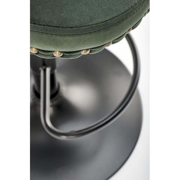 Barhocker dunkelgrn mit Gasdruckfeder