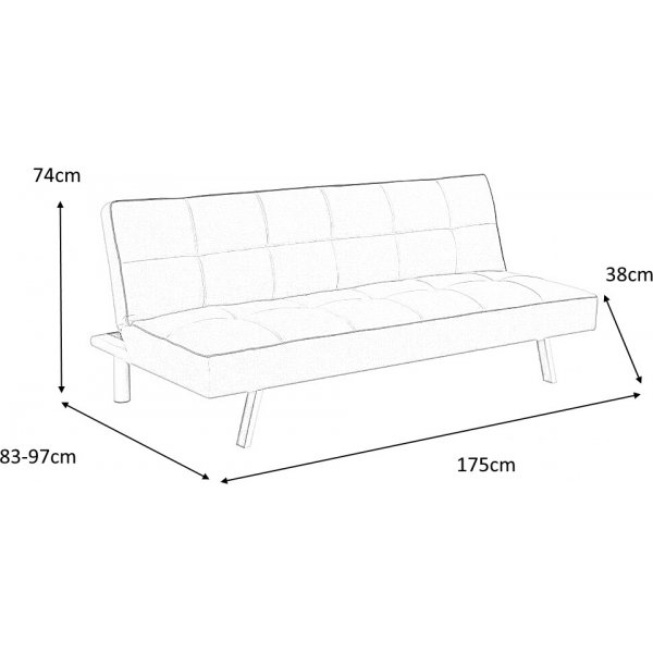 Schlafsofa Evelina - Grau Schlafsofa Evelina - Grau