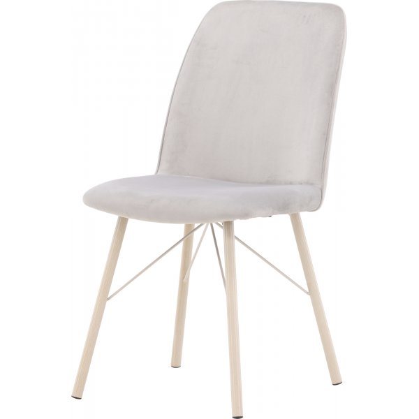 Alltags-Esszimmerstuhl - Grau/Weiß getüncht Alltags-Esszimmerstuhl - Grau/Weiß getüncht