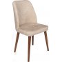 Dallas Esszimmerstuhl-Set - Beige/Walnuss