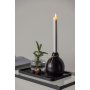 Ulricehamn LED-Kerzenstnder 32 x 12 cm - Schwarz/Wei