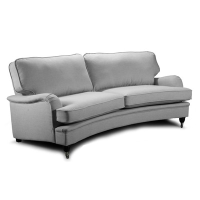 Howard Oxford 4-Sitzer Geschwungenes Sofamodell - grau