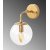 Hornwandlampe 12216 - Gold