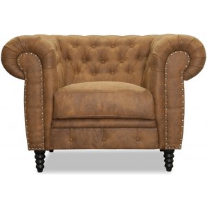 Ashford Chesterfield Sessel - Cognac ko-Leder