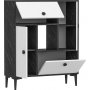 Schrank Sindy - Schwarz/Wei