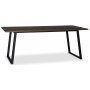 Esstisch Edge 190x90 - Fischgrte braun gebeizt