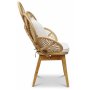 Peacock Loungesessel mit Kissen - Natur