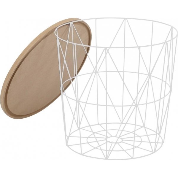 Roseanne Lampentisch Ø42 cm - Weiß Roseanne Lampentisch Ø42 cm - Weiß