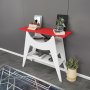 Ese Beistelltisch 100 x 35 cm - Wei/Rot