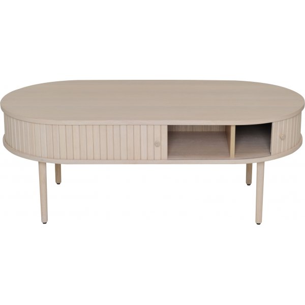 Slide Couchtisch 120 x 60 cm - Wei pigmentierte Eiche