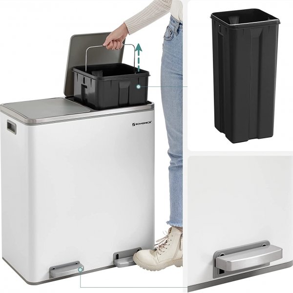 Daloa Abfalleimer 60 l - Weiß Daloa Abfalleimer 60 l - Weiß