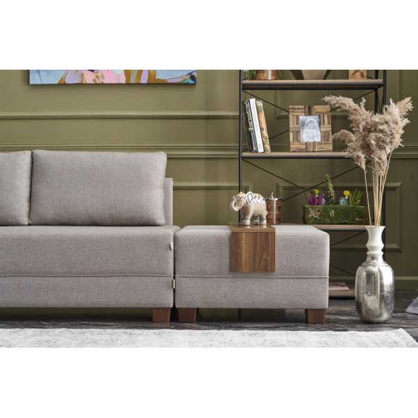 Ecksofa Fly - Creme