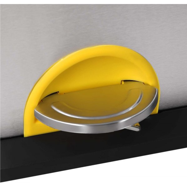 Maiken Abfalleimer 54 l - Silber/schwarz