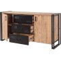 Cosmo Rio Sideboard - Kiefer/schwarz